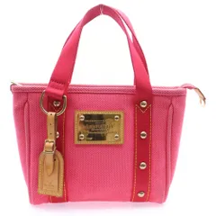 LOUIS VUITTON (ルイヴィトン) アンティグアカバMM マゼンダ ハンドバッグ ミニトートバッグ ピンク キャンバス M40034 ゴールド金具