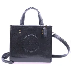 COACH (コーチ) デンプシー トート 22 ウィズ コーチ パッチ 2WAY ハンドバッグ ショルダーバッグ トートバッグ ブラック C5268