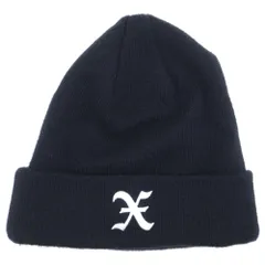 GOD SELECTION XXX (ゴッドセレクショントリプルエックス) ×NEW ERA ロゴ刺繍 ニットキャップ ビーニー ブラック