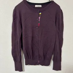 《良品》Paul Smith カーディガン パープル系 M 羽織り ナチュラル