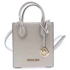 MICHAEL KORS (マイケルコース) MERCER NS 2WAY レザー ミニトートバッグ ハンドショルダーバッグ アイボリー
