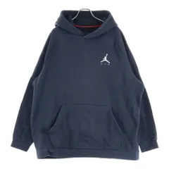 NIKE (ナイキ) M J JUMPMAN FLEECE ロゴプリント フーディー スウェットプルオーバーパーカー ブラック 940108-010