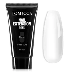 【新着商品】長さだし TOMICCA ジェルネイル ポリジェル 60g UV/LEDライト対応 初心者用 (クリア)