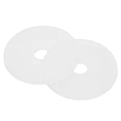 uxcell ナイロンフラットワッシャーM4 x 4mm ID x 20mm OD ラウンドフラットプレーンワッシャープラスチックガスケットファスナー 家庭用蛇口パイプウォーターホース用 ホワイト 50個入り