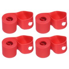 uxcell 14 인치 x 20mm PVC 자전거 림 스트립 4 개 세트 자전거 타이어 라이너 자전거 휠 림 테이프 내부 튜브 테이프 안티 스크래치 가드 쿠션 패드 프로텍터로드 MTB 산악 자전거