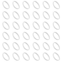 uxcell 60個 シリコーンゴムバンド 35mm/1.4インチ ゴムバンドリング ケーブルタイ 強力な弾性バンド コードラッピングバッグラップ用 ホワイト