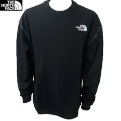 THE NORTH FACE ザ・ノースフェイス コリア ホワイトレーベル 新品 長袖 Tシャツ L/XL 黒 ブラック クルーネック Tシャツ NT7TR03J DOME LOGO