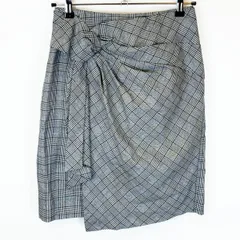 JUSGLITTY スカート チェック柄 2 グレー レディース