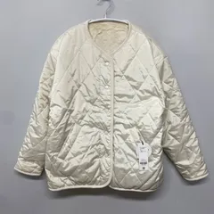 新品タグ付き　coca ブルゾン アウター  リバーシブルキルティングブルゾン　アイボリー