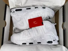 正規品 NIKE ナイキ エア モア アップテンポ 白 白 ネイビー 280 新品 30