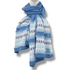 エルメス カレ40 スカーフ ペガサスポップ ブルー シルク100% (未使用) HERMES エルメス スカーフ カレ40 プチカレ 牧場柄 シルク100％ ブルー