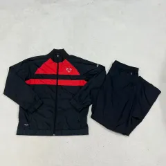 M NIKE 00s スウッシュ サッカー STORM-FIT モクネック ウィンドブレーカー セット 1119-2