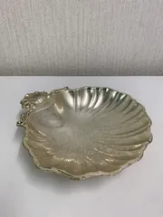 【フォロー割対象商品】アンティーク　銀メッキ　シェル型トレイ　12-G