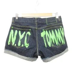 トミー TOMMY ショートパンツ デニム ジーンズ ロールアップ Mサイズ インディゴ ■GY61