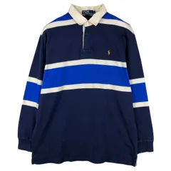 古着 ラルフローレン Ralph Lauren POLO by Ralph Lauren 長袖 ラガーシャツ メンズL相当/eaa604043