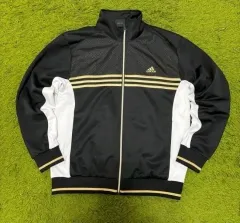 アディダス 三角ロゴ 黒金白 GOLD ジャージ 105