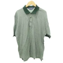ポロゴルフ ラルフローレン POLO GOLF RALPH LAUREN 総柄 ポロシャツ 半袖 薄手 Mサイズ 緑 グリーン ■GY61