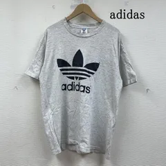 アディダス 90s USA製 両面 BIG トレフォイル 半袖 Tシャツ クルーネック メンズ M ISItems【USED】【古着】【中古】50149224