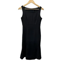 RalphLauren(ラルフローレン) ワンピース サイズ9 M レディース - 黒 クルーネック/ノースリーブ/ひざ丈