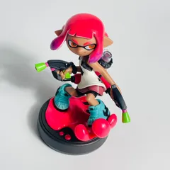 【希少/動作OK】スプラトゥーン amiibo ガール ネオンピンク 本体のみ アミーボ