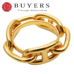 【中古】 エルメス スカーフリング シェーヌダンクル メタル ゴールド GP アクセサリー メッキ レディース 女性 HERMES