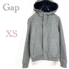 ギャップ　Gap【XS】フード付きジャケット リブ 中綿 ジャンバー ブルゾン