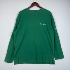 【中古品】Champion チャンピオン 90's LOGO L/S SHIRT 90年代 ロゴ ロングスリーブ シャツ 長袖 トップス 青タグ 【145-251229-yo-02-tei】