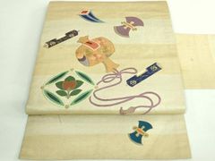 平和屋着物＊夏物 八寸名古屋帯 青海波文 正絹 逸品 DAAY8412cm - メルカリ