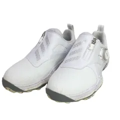 中古 アディダスゴルフ adidas GOLF ゴルフシューズ  22cm ホワイト コードカオス 25 ボア スパイクレス 防水 [IE3447]