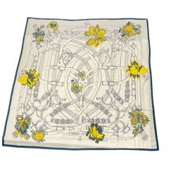 極美品 HERMES エルメス スカーフ カレ90 MONSIEUR ET MADAME ムッシュ