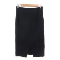 ガリャルダガランテ GALLARDAGALANTE タイトスカート ミモレ ロング ウール 0 紺 ネイビー /MS