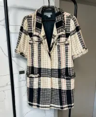 ZARA ザラ ツイード 半袖 ジャケット