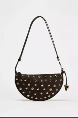 ZARA ザラ スタッズ ブラウン ショルダーバッグ ミニバッグ