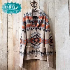 Lucky Brand(ラッキーブランド)：ネイティブ柄 ショールカラー カーディガン