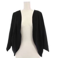 【中古】未使用品 イロット IIROT ECO CROPPED KNIT ニット セーター Vネック 畔浅 長袖 クロップド 2 M 黒 イロット IIROT ECO CROPPED KNIT ニット セーター Vネック 畔浅 長袖