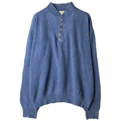 古着 80~90年代 エルエルビーン L.L.Bean リブ編み ヘンリーネック コットンニットセーター USA製 メンズXXL相当 ヴィンテージ/eaa604489