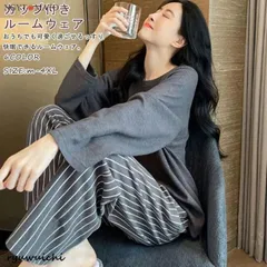 ルームウェア 上下セット パジャマ カップ付き ネグリジェ レディース ゴムウェスト 長袖 部屋着 寝間着 ゆったり カジュアル 可愛い チェック柄