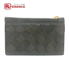 BOTTEGA VENETA ボッテガヴェネタ コインケース キーポーチ レザー カーキ系