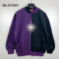 Mr.JUNKO 90s vintage KOSHINO sweatshirts 4L ミスタージュンコ コシノ メンズ バイカラー スウェット トレーナー 羅針盤 ヴィンテージ 昭和