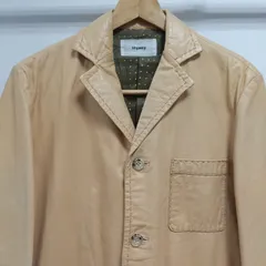 ks49◆レザージャケット メンズ Mサイズ相当 牛革 ベージュ 胸ポケット有り