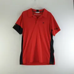 FILA メンズ100 レッド 半袖 カラーTシャツ L1609