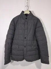 ザラ グレー キルティング ダウン ジャケット