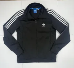 (110) アディダス ジャージ ヨーロッパ 刺繍 ブラック