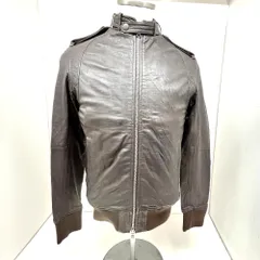 06w15788  UNITED ARROWS green label relaxing/シングルライダースジャケット/S/ブラウン/羊革/3225-199-1315