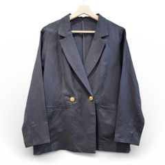 NOBLE テーラード 38 金ボタン リネン混 ダブル 春夏 未使用級 - メルカリ
