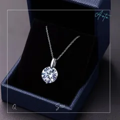 【保証書付】1ct モアサナイト ネックレス 一粒 Dカラー S925 プラチナ仕上げ ダイヤ級輝き VVS1 記念日 誕生日 プレゼント 上品 高級感 普段使い シンプル ジュエリー レディース ラッピング