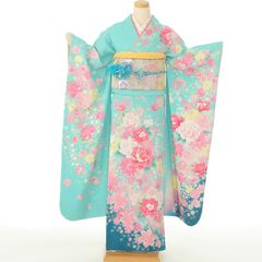 ≪美品≫正絹　振袖9点フルセット【896】【145cm~155cmの方用】 ≪美品≫正絹 振袖9点フルセット【787】【145cm~155cmの方用】 - メルカリ