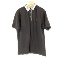 美品 BURBERRY バーバリー ポロシャツ XL コットン100％ 半袖 チェック柄 メンズ AD1064A39 