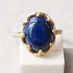未使用 定価2.2万 LA SOEUR レクタングルリング ラピスラズリ - メルカリ