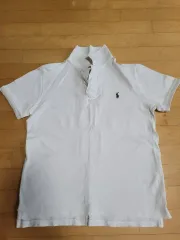 正規品 ポロ ラルフローレン 白 半袖 カラーTシャツ